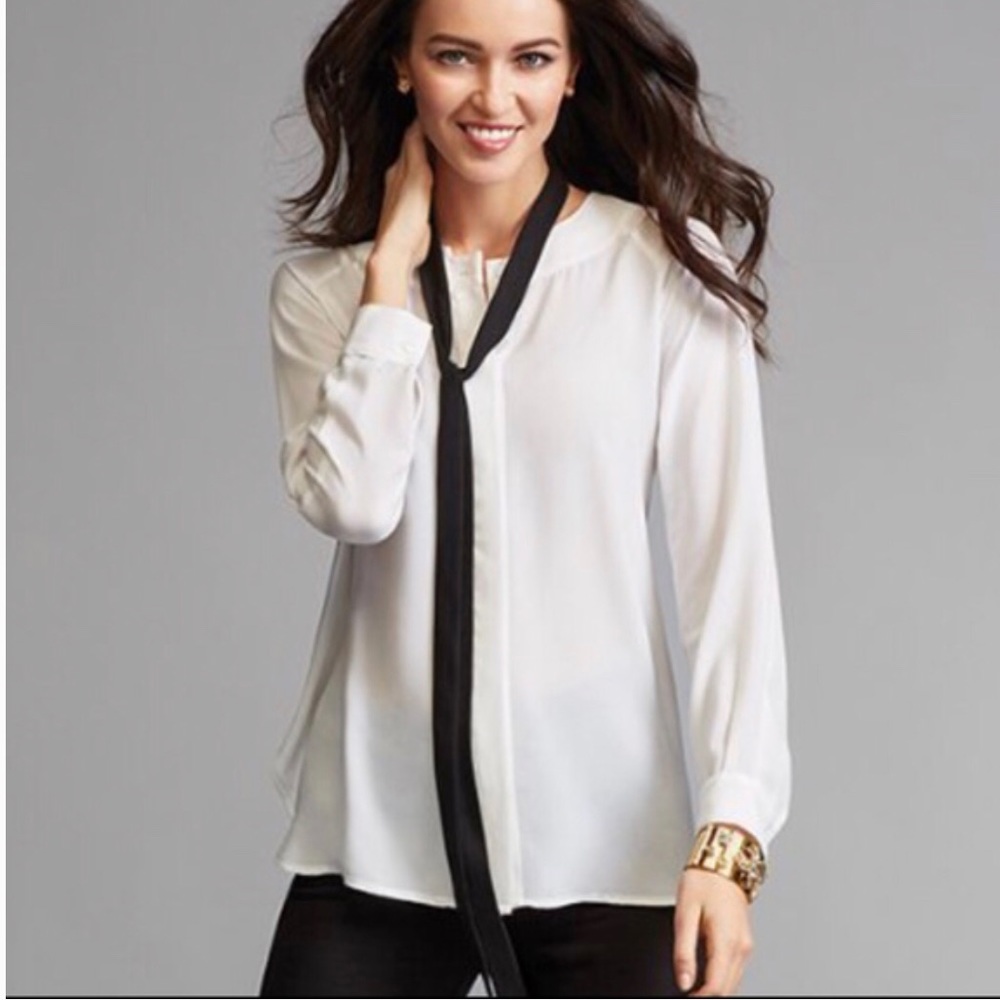 CAbi 3421 Tuxedo Blouse size Small